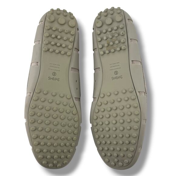 Swims Lux Driver Penny Loafer Shoes in Mist Men'ns Size 8 Suede Slip On Comfort - Picture 7 of 8